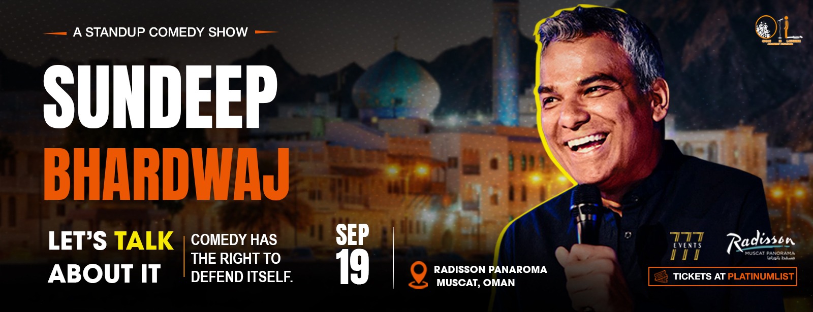 Let's Talk About It by Sundeep Bhardwaj live in Muscat Comedy Events at dubaitraveltours.com Let's Talk About It by Sundeep Bhardwaj live in Muscat Comedy Events at dubaitraveltours.com