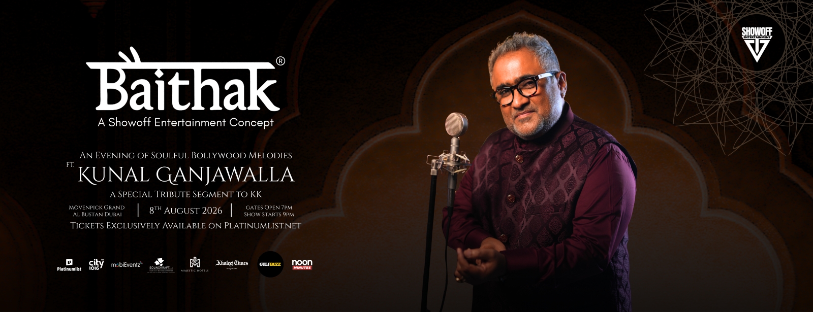 Baithak ft. Kunal Ganjawalla in Dubai Concerts at dubaitraveltours.com