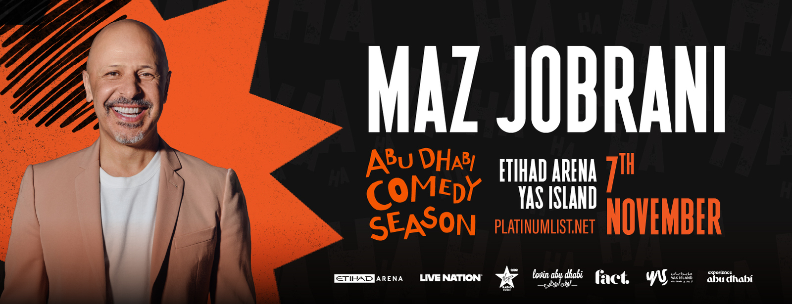 Maz Jobrani at Etihad Arena Shows and Theatrical Plays at dubaitraveltours.com