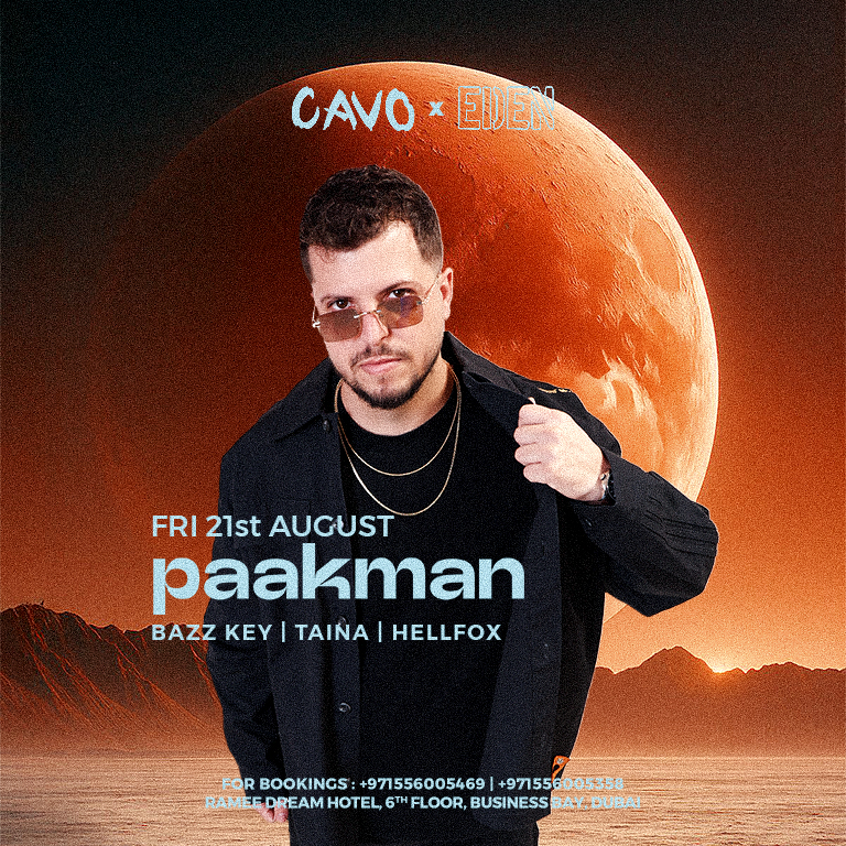Eden presents PAAKMAN live at Cavo in Dubai