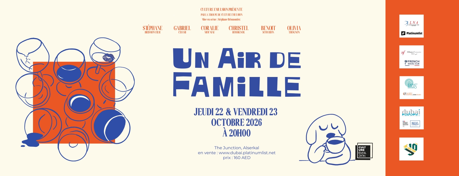 Un Air De Famille at The Junction in Dubai Shows and Theatrical Plays at dubaitraveltours.com Un Air De Famille at The Junction in Dubai Shows and Theatrical Plays at dubaitraveltours.com