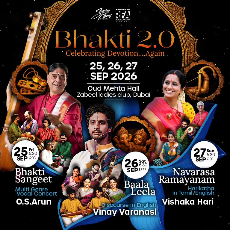 Bhakti 2.0 at Oud Mehta Theater in Dubai