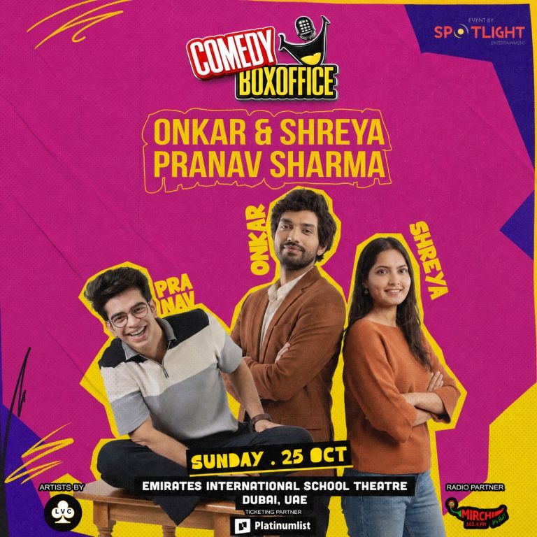 Comedy Box Office By Onkar, Shreya, and Pranav Sharma in Dubai