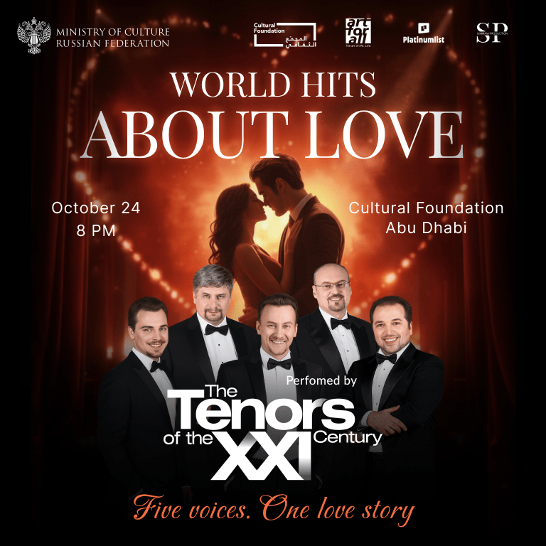 World Hits About Love performed by The Tenors of the XXI Century at Cultural Foundation Abu Dhabi