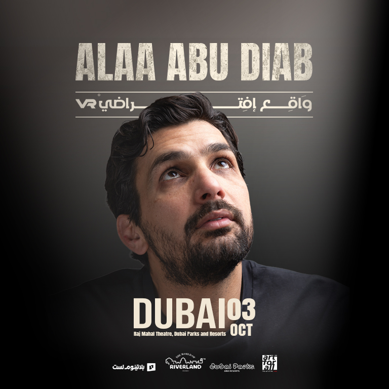 Alaa Abu Diab at The Raj Mahal Theatre in Dubai Parks and Resorts