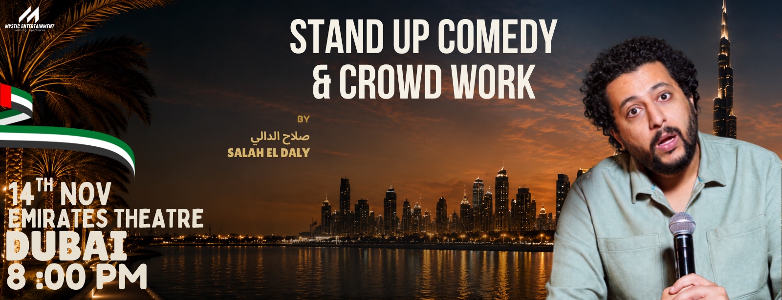 Stand Up Comedy By Salah El Daly Live in Dubai Shows and Theatrical Plays at dubaitraveltours.com Stand Up Comedy By Salah El Daly Live in Dubai Shows and Theatrical Plays at dubaitraveltours.com