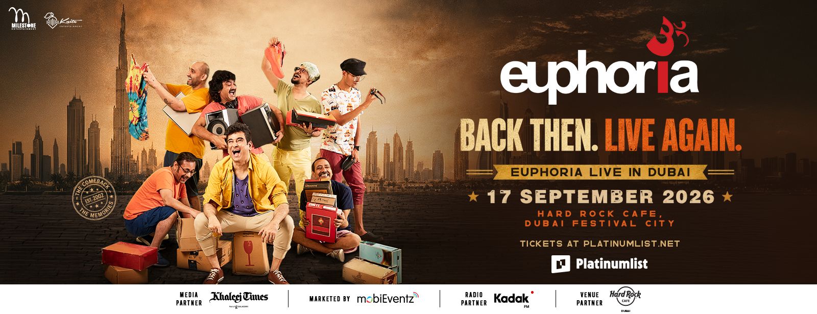 Euphoria Live in Dubai Concerts at dubaitraveltours.com
