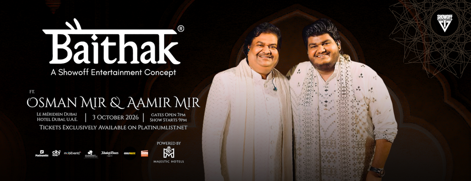 Baithak ft. Osman Mir & Aamir Mir Concerts at dubaitraveltours.com