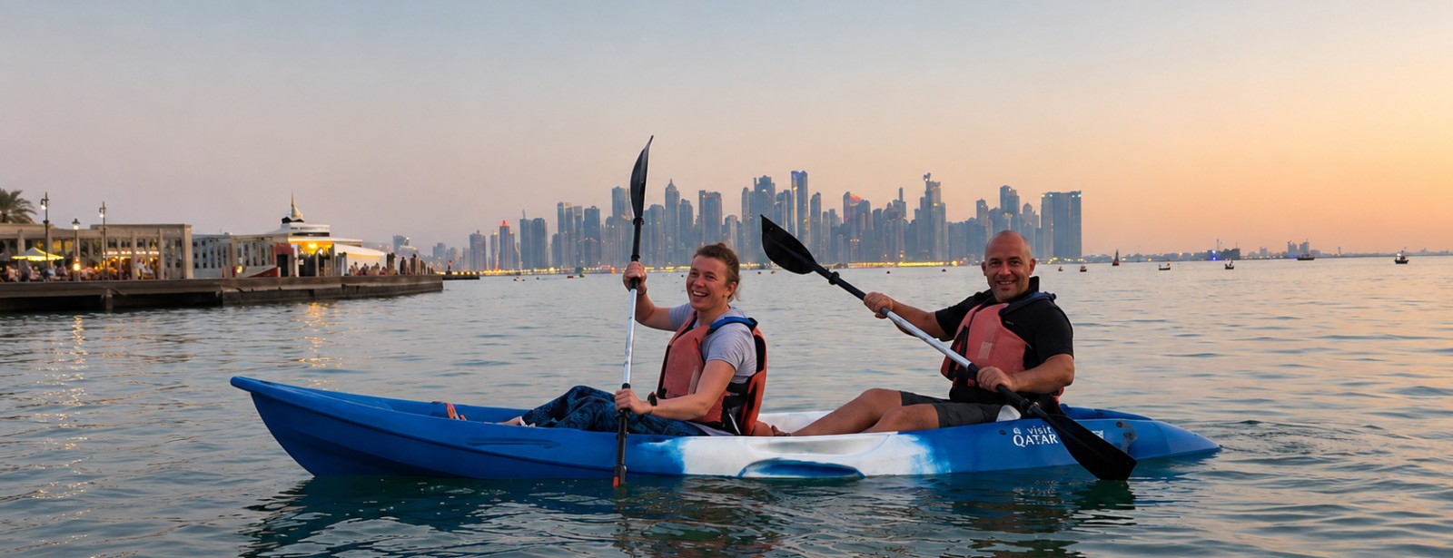 The Pearl Kayaking Experience in Doha Water Sports at dubaitraveltours.com