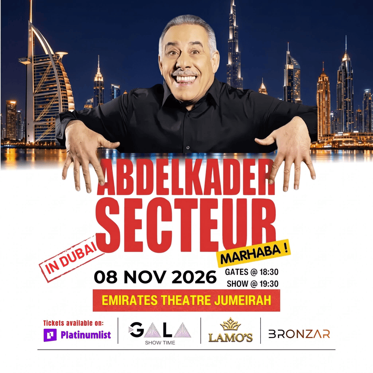 Abdelkader Secteur at Emirates Theatre in Dubai