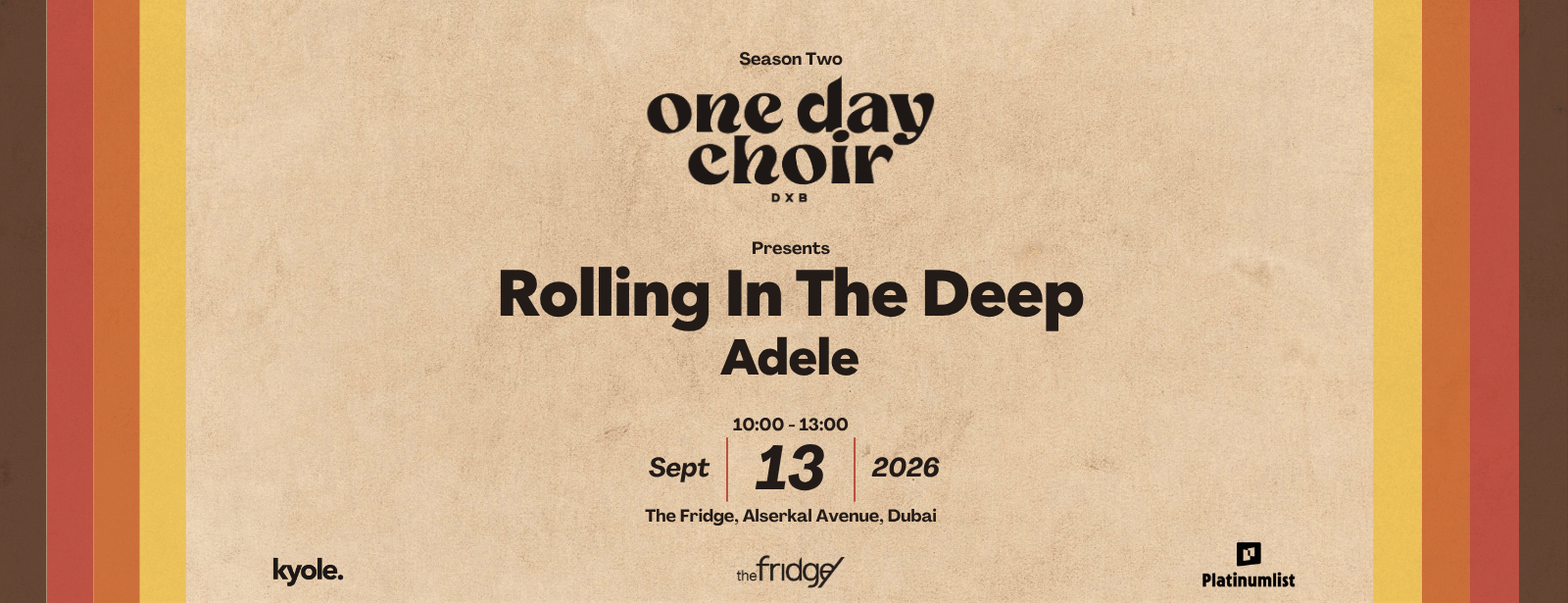 One Day Choir DXB Presents 'Rolling in the Deep' - Morning Session Workshops at dubaitraveltours.com