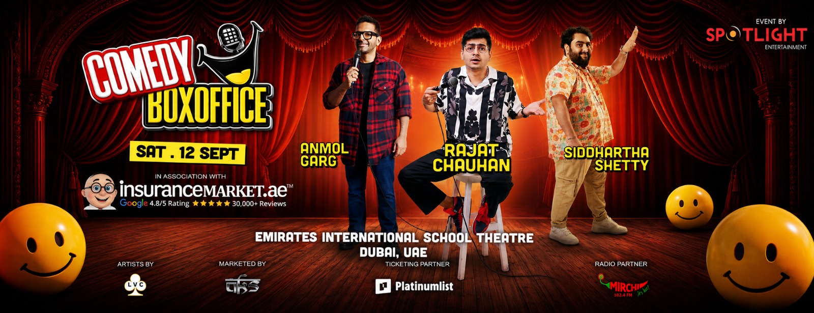 Comedy Box Office By Rajat Chauhan and Siddhartha Shetty and Anmol Garg Comedy Events at dubaitrades.com Comedy Box Office By Rajat Chauhan and Siddhartha Shetty and Anmol Garg Comedy Events at dubaitrades.com