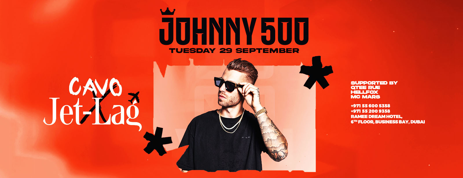 Jet-Lag Presents Johnney 500 in Dubai Nightlife at dubaitraveltours.com