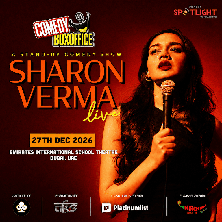 Comedy Box Office By Sharon Verma in Dubai