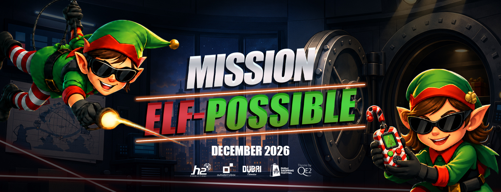 Mission Elf Possible at Theatre by QE2 in Dubai Shows and Theatrical Plays at dubaitraveltours.com Mission Elf Possible at Theatre by QE2 in Dubai Shows and Theatrical Plays at dubaitraveltours.com