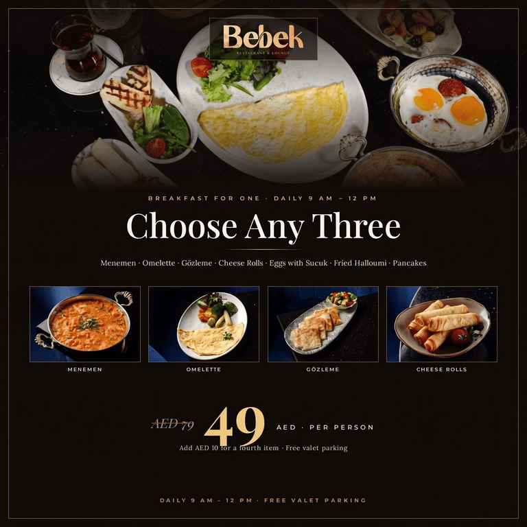 Turkish Breakfast Experience at Bebek Restaurant & Lounge