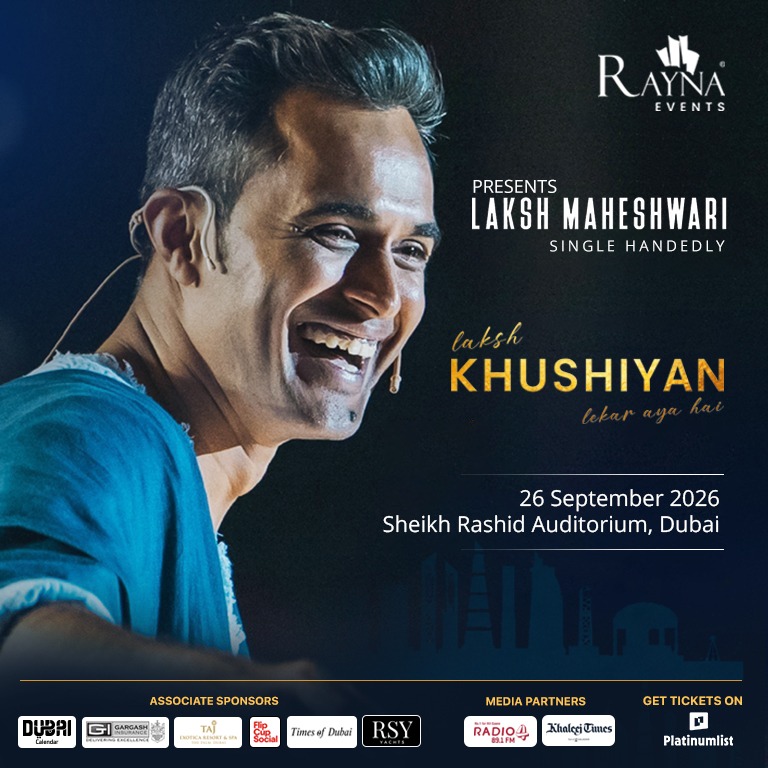 KHUSHIYAN: A Live Storytelling Experience Featuring Laksh Maheshwari in Dubai