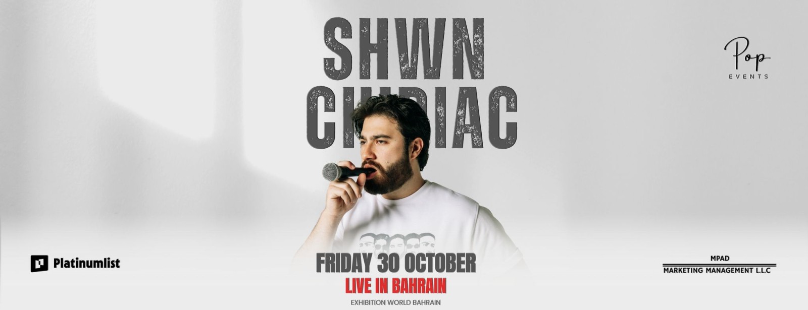 Shawn Chidiac live in Exhibition World Bahrain Comedy Events at dubaitraveltours.com Shawn Chidiac live in Exhibition World Bahrain Comedy Events at dubaitraveltours.com