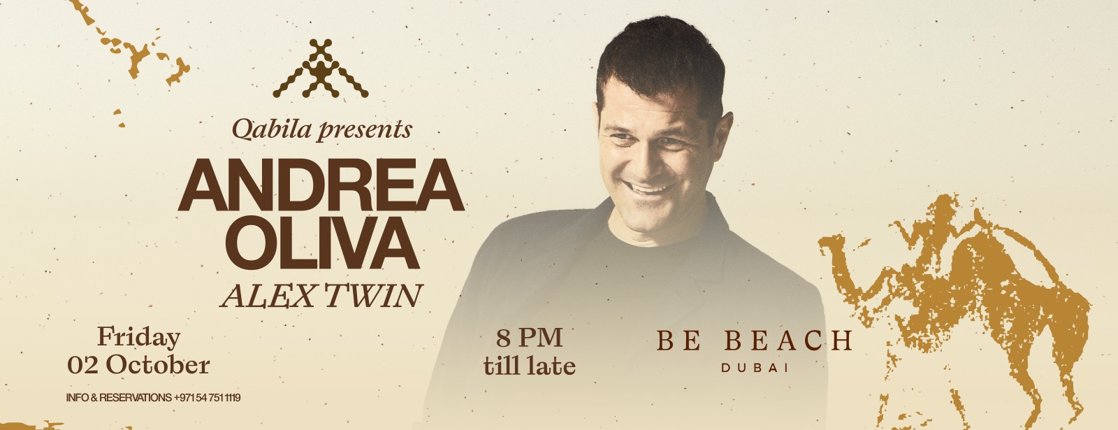 Andrea Oliva at Be Beach Dubai Nightlife at dubaitraveltours.com