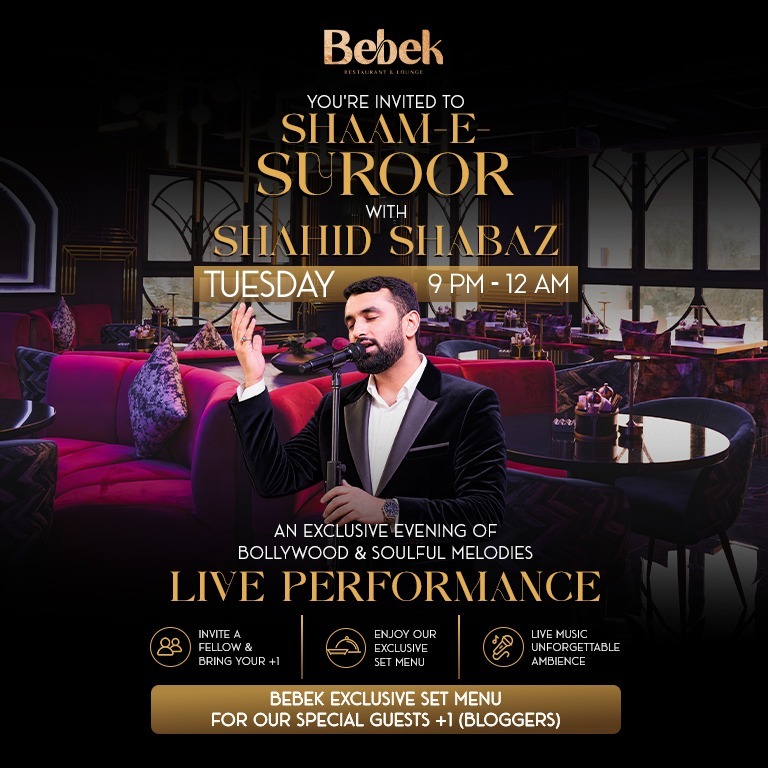 Shaam-e-Suroor with Shahid Shabaz at Bebek Restaurant & Lounge