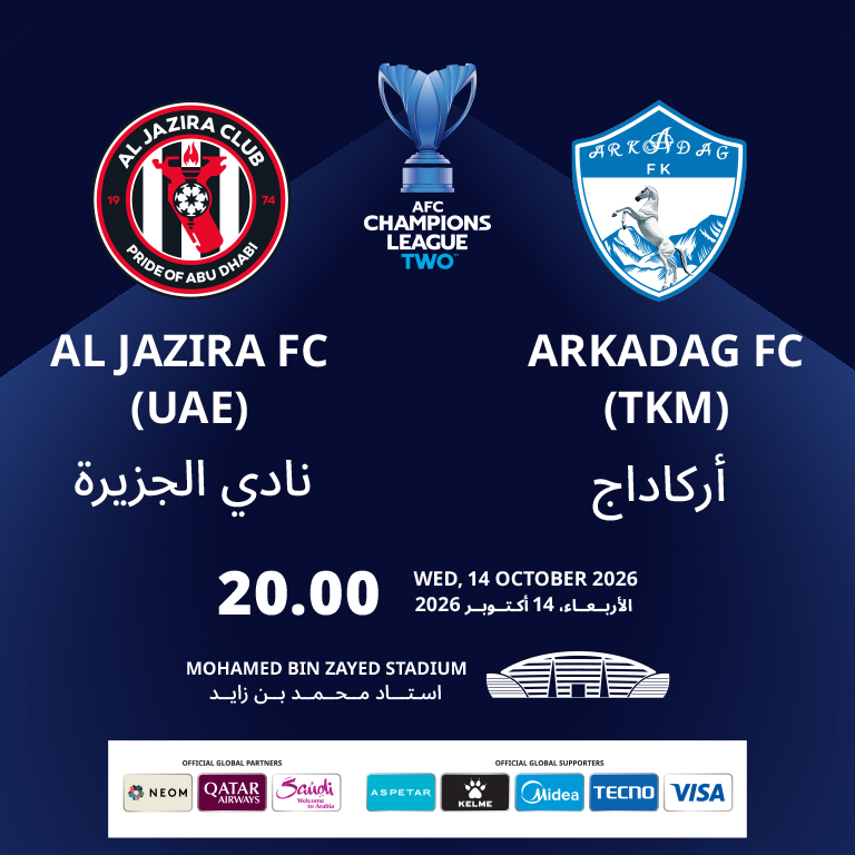 Al Jazira FC (UAE) vs Arkadag FK (TKM) - AFC Champions League Two 2026/2027
