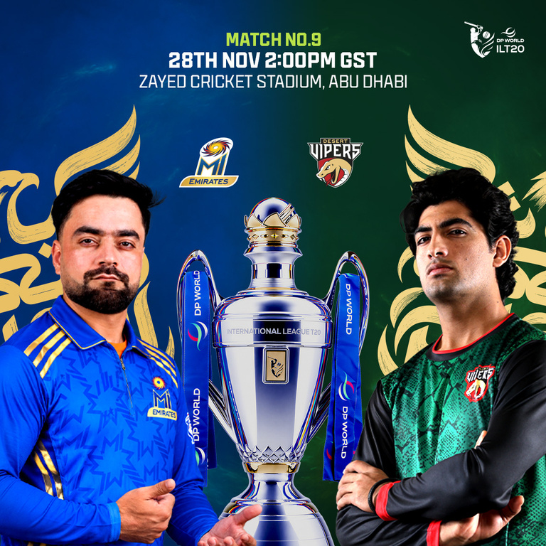 MI Emirates Vs Desert Vipers in Abu Dhabi