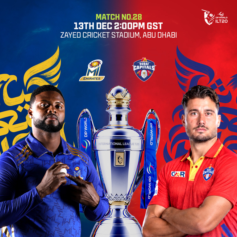 MI Emirates vs Dubai Capitals in Abu Dhabi