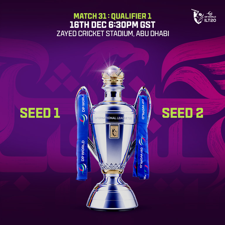 Qualifier 1: Seed 1 vs Seed 2 in Abu Dhabi