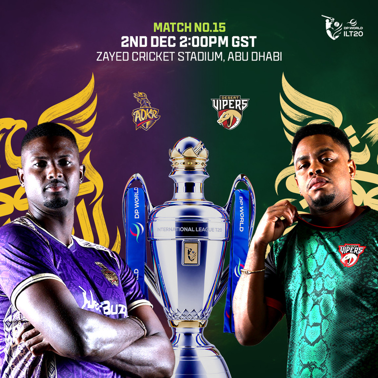 AD Knight Riders vs Desert Vipers in Abu Dhabi