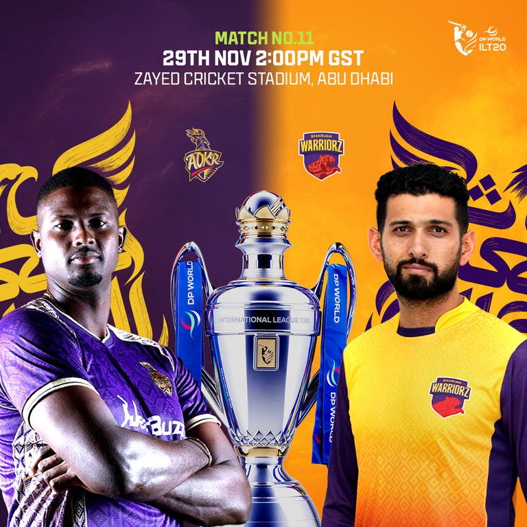 AD Knight Riders vs Sharjah Warriorz in Abu Dhabi