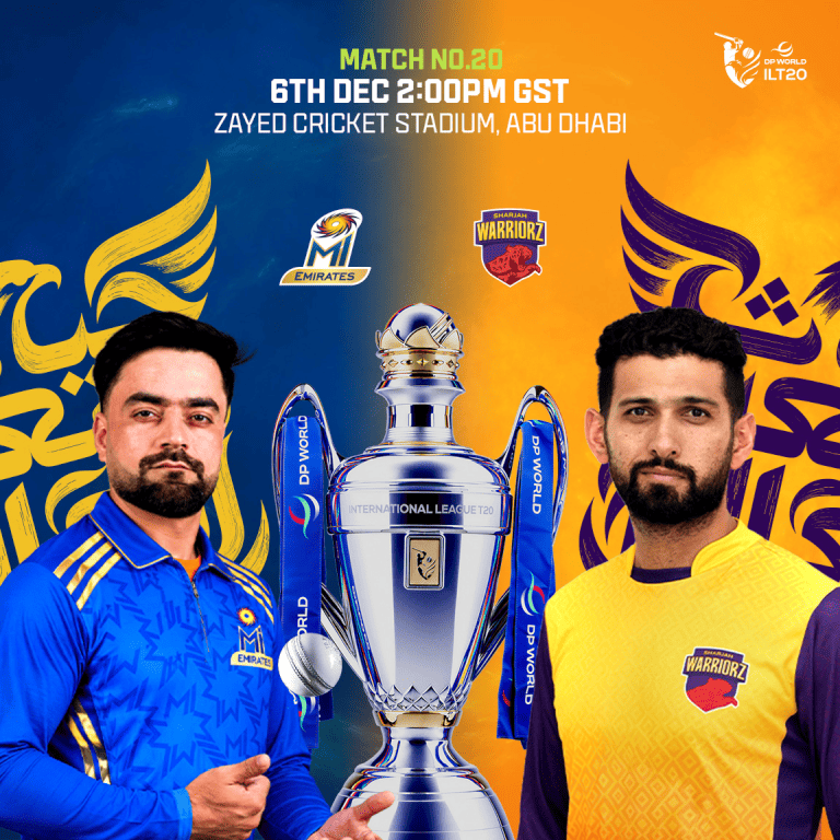 MI Emirates vs Sharjah Warriorz in Abu Dhabi