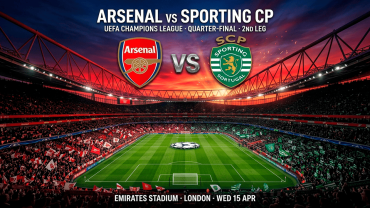 Quarter-Final: Arsenal vs Sporting Club Portugal Quarter-Final: Arsenal vs Sporting Club Portugal