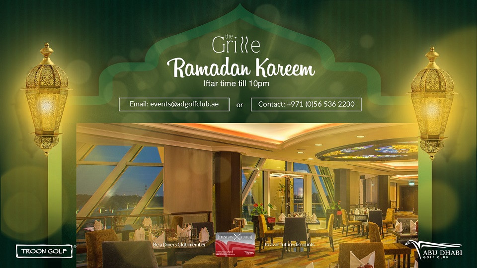 Ramadan Iftar Buffet at Abu Dhabi Golf Club