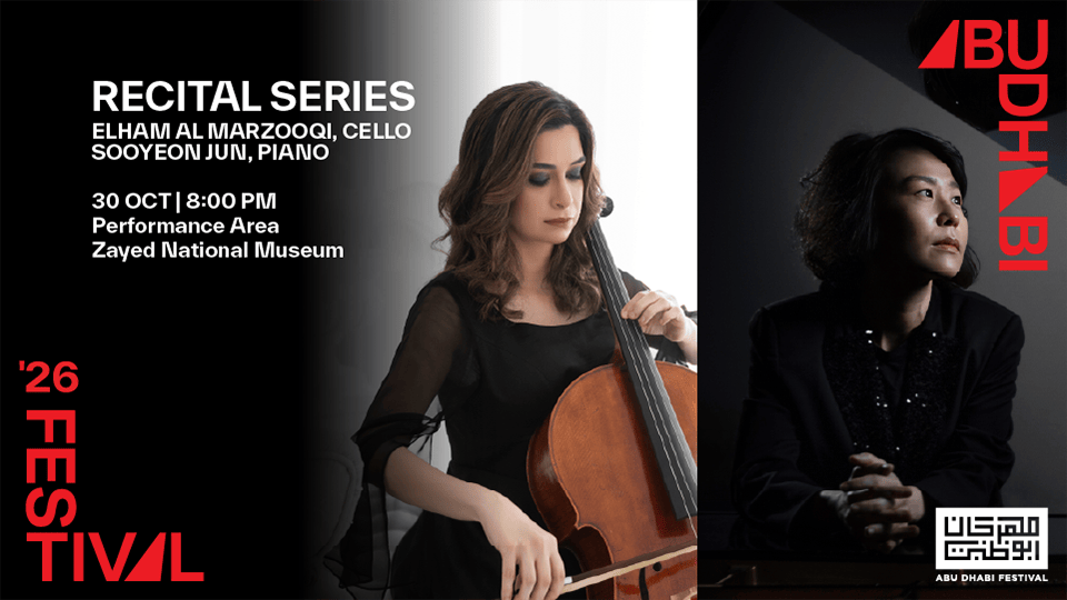 Recital Series: Elham Al Marzooqi & Sooyeon Jun at Abu Dhabi Festival 2026 Recital Series: Elham Al Marzooqi & Sooyeon Jun at Abu Dhabi Festival 2026