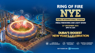 Ring of fire NYE at Dubai International Stadium