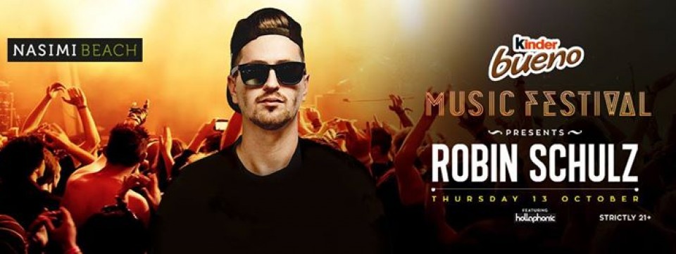 Robin Schulz at The Kinder Bueno Music Festival