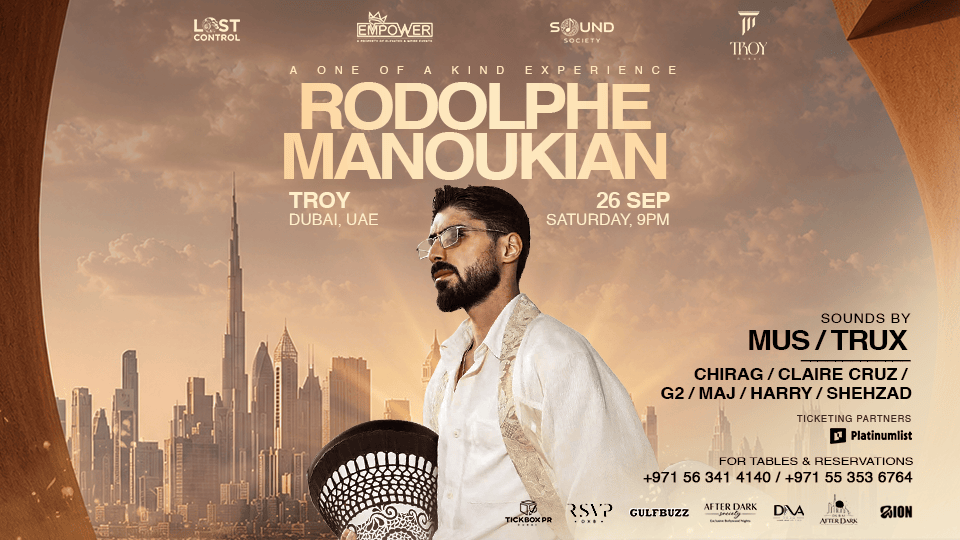 Rodolphe Monoukian en concert à Dubaï