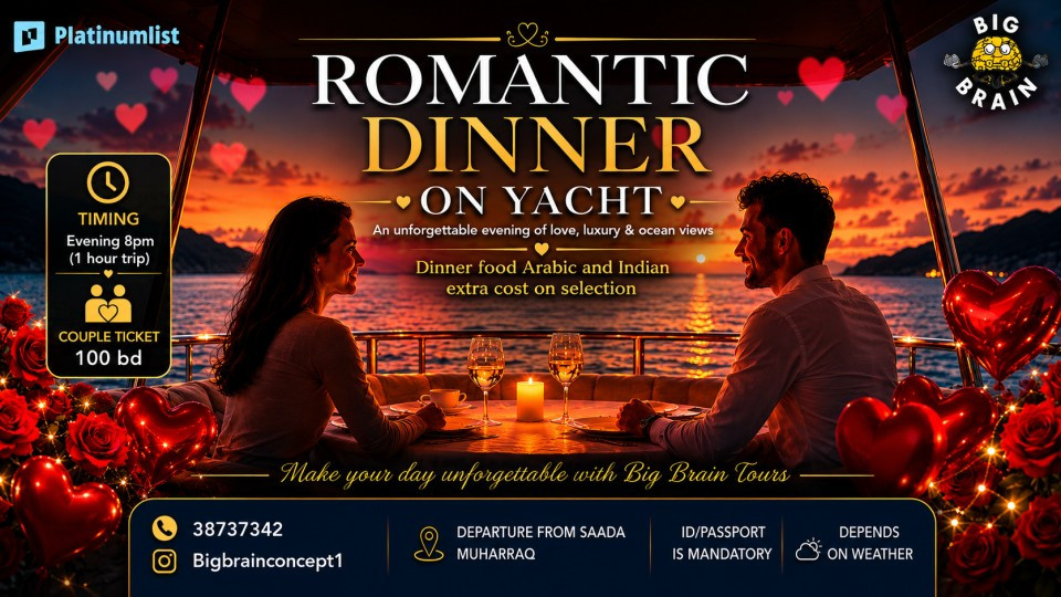 Romantic Dinner on Yacht