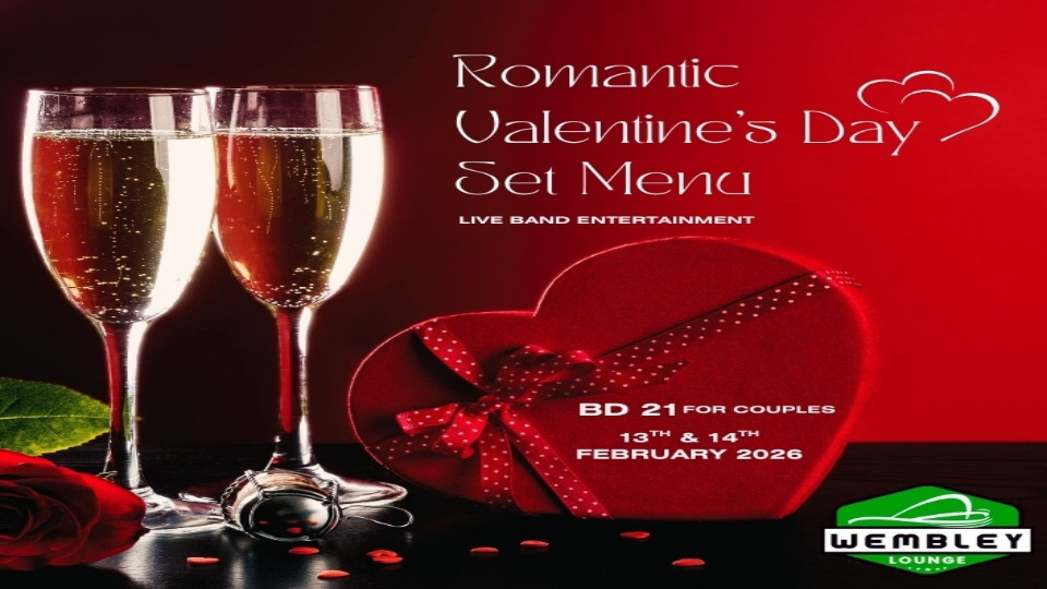Romantic Valentine’s Couples Set Menu at Premier Hotel, Bahrain