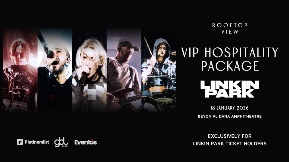 Rooftop View Linkin Park VIP Hospitality Package at Beyon Al Dana Amphitheatre