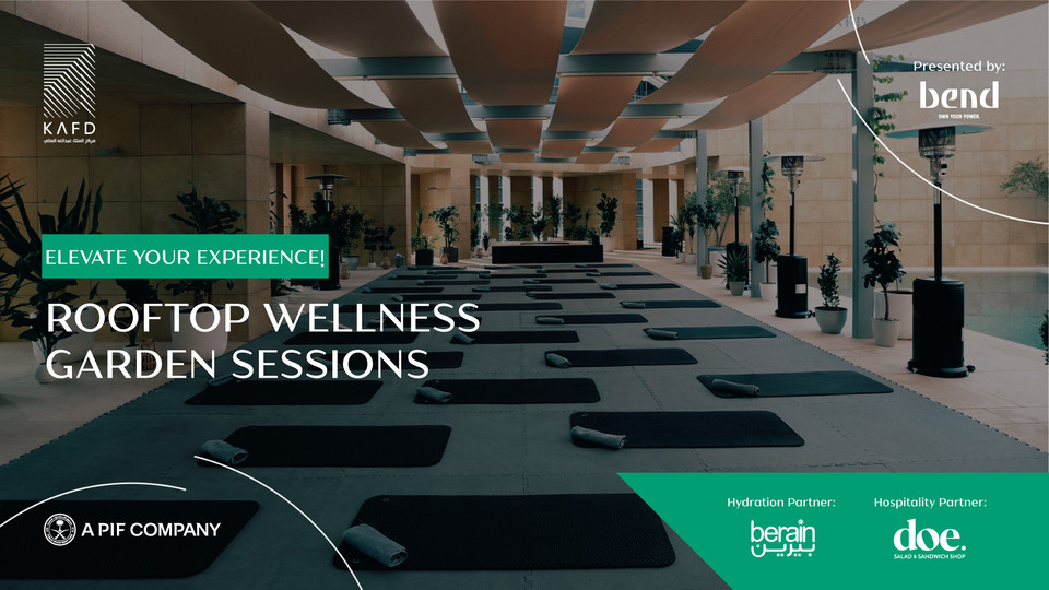 Jardin de bien-être sur le toit du KAFD à Riyadh