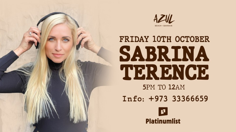 Sabrina Terence live at Azul Beach, Bahrain