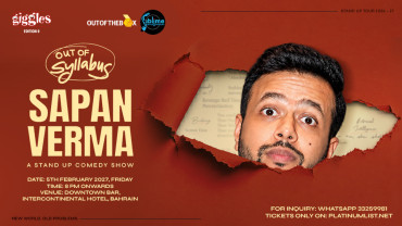 Sapan Verma en direct à Bahreïn par Out of the Box Events