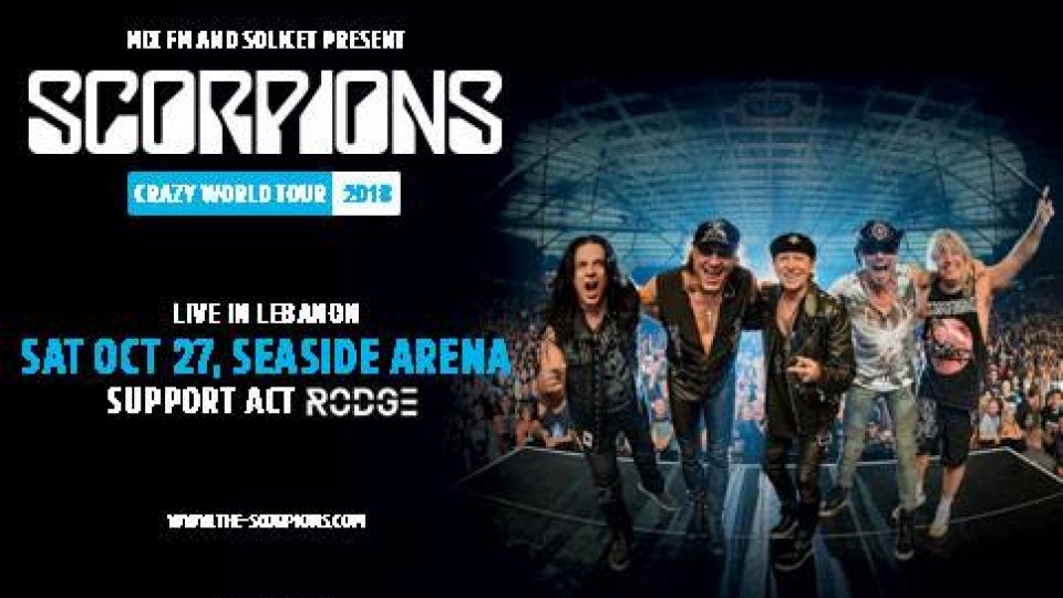 Scorpions at Beirut, Lebanon