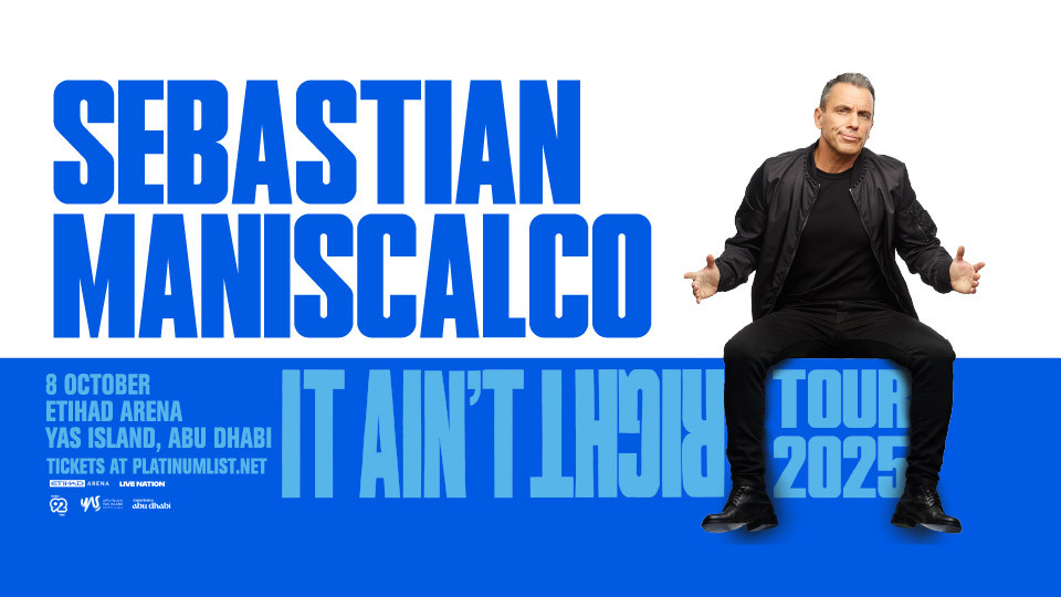 Sebastian Maniscalco: It Ain’t Right Tour at Etihad Arena