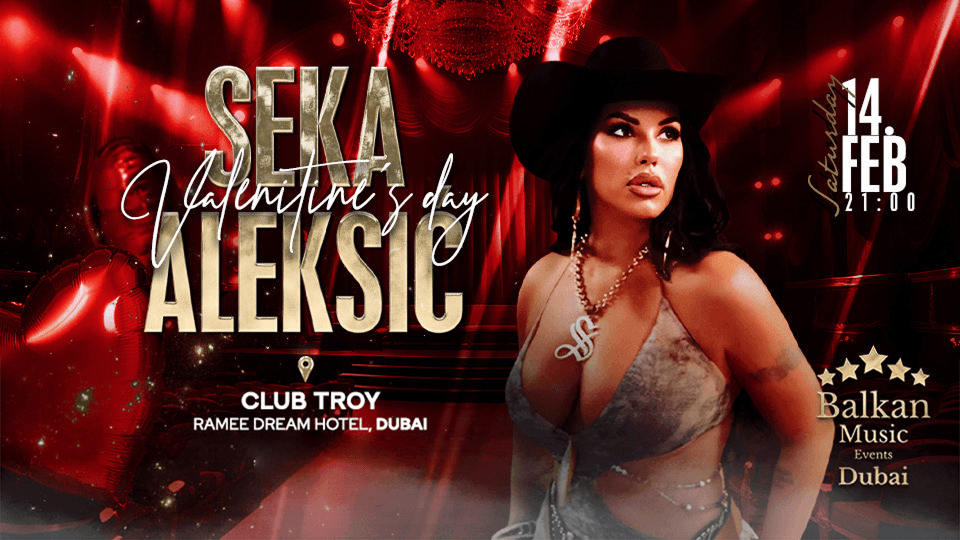 Живой концерт Секи Алексич - День святого Валентина в Troy в Дубае