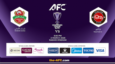 Shabab Al Ahli FC (UAE) vs Tractor FC (IRN) - AFC Champions League Elite