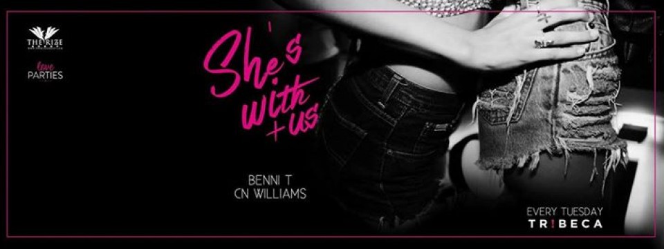 SHES WITH US at TR!BECA SHES WITH US at TR!BECA