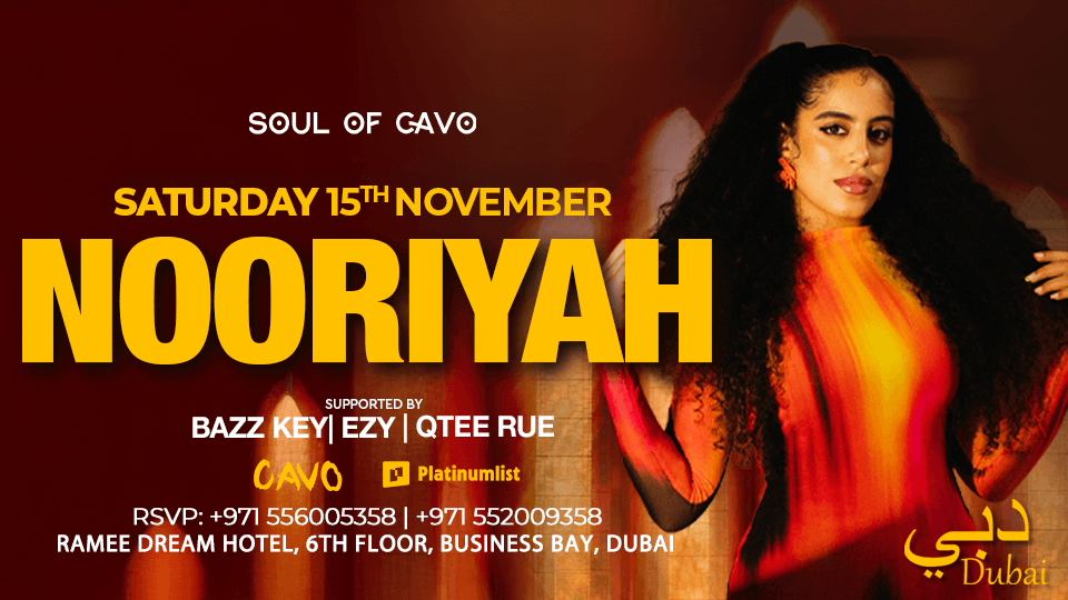 Soul of Cavo Presents NOORIYAH Live in Dubai 2025 United Arab Emirates