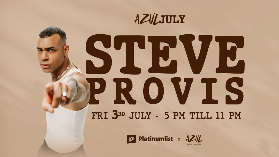 Steve Provis live at Azul Beach, Bahrain